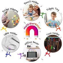 Load image into Gallery viewer, MagMen Cute Colorful Magnetic Travel Toys and Refrigerator Magnets for Girls Boys Ages 3 up- Fun Flexible Multipurpose Magnet Men Anxiety Fidget Toy Characters -Only Imagination Needed
