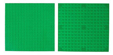 Load image into Gallery viewer, Strictly Briks Classic Baseplates 10&quot; x 10&quot; Brik Tower 100% Compatible with All Major Brands | Building Bricks for Towers, Shelves, Garages and More | 4 Green Stackable Base Plates &amp; 30 Stackers
