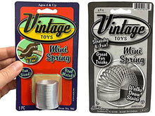 Load image into Gallery viewer, JA-RU Metal Mini Spring Toy Set 1.5&quot; (24 Packs) ADD Stress Relief Fidget Toys. Magic Toys for Kids Springs Great Easter Basket Stuffers Party Favors Original Metallic Spring with a Sticker 781-24s
