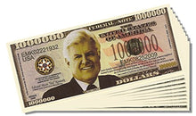 Load image into Gallery viewer, Ted Kennedy Novelty Million Dollar Bill - Set of 100 with 1 Bonus Christopher Columbus Bill
