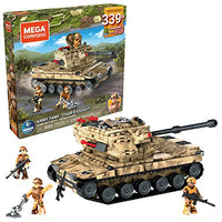 Mega Construx Army Tank Construction Set with Character Figures, Building Toys for Kids (339 Pieces)