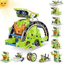 Load image into Gallery viewer, HISTOYE 12-in-1 STEM Solar Toy Robot DIY Building Kit for Kids 8-10 Robot Engineering Science Experiment Kit for Boys 8-12 Solar Power Robotics Set for Kids 8 9 10 11 12 Year Old Toy Gift for Boy Girl
