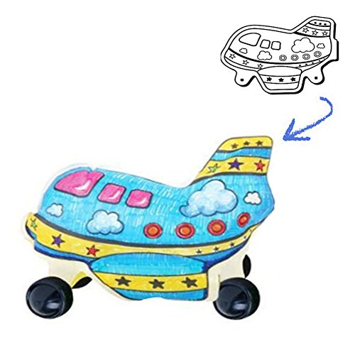 3D Coloring Paper Balloon Toy Inflatable Vehicle DIY Kid s It Item Fun and Educational Doll