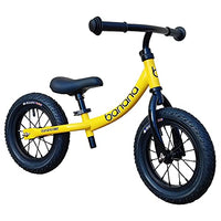 Banana GT Balance Bike Yellow - Lightweight Toddler Balance Bikes for 2, 3, 4, and 5 Year Old Kids - Push Bikes for Children with No Pedals - Aluminium with Air Tires and Adjustable Seats Variations