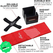Load image into Gallery viewer, Quiver Time Red Citadel Deck Block Card Storage Box, Stores and Organizes Cards, Dice and Tokens, Custom Deckbox Divider
