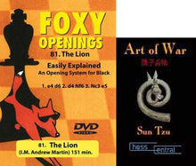 Load image into Gallery viewer, Foxy Chess Openings: The Lion DVD
