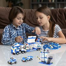 Load image into Gallery viewer, SWAT City Police Station Building Blocks Toys, with Anti-Terrorism Police Command Center Truck, Police Station and Cop Cars for Boys Kids Construction Toys 776 Pieces
