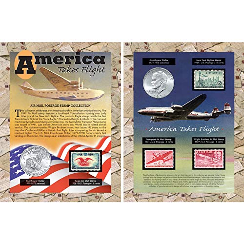 America Takes Flight Coin & Stamp Collection