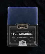 Load image into Gallery viewer, 25 Pack Ultra CBG 2.5mm 100pt Pro Top Loaders Toploaders TL3
