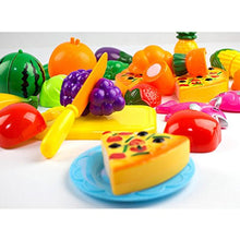 Load image into Gallery viewer, 24Pcs Plastic Fruit Vegetable Kitchen Cutting Toy, YIFAN Early Development and Education Toy for Baby Kids Children

