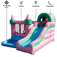 Load image into Gallery viewer, LOPJGH Bouncy House for Kids Outdoor with Pool and Slide,Inflatable Jumping Castle Children&#39;s Party Theme Park (Pink, 110x 126 x 83 inches)
