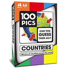 Load image into Gallery viewer, 100 PICS Countries of The World Travel Game - Learn 100 Countries | Flash Cards with Slide Reveal Case | Geography Card Game, Gift, Stocking Stuffer | for Kids and Adults | Ages 5+
