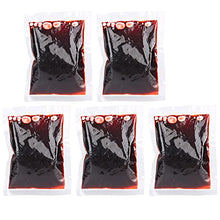 Load image into Gallery viewer, 5pcs 20ml Halloween Blood Bag Fake Blood Cosplay Props Halloween Blood Pack Set for Halloween, Costume Props
