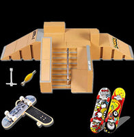 Aestheticism Finger Board Skate Park, Skate Park Kit 5PCS Skate Park Kit Ramp Parts for Te Da Finger Skateboard Ultimate Parks Training Props. (5PCS)