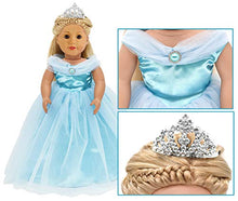 Load image into Gallery viewer, Girls Doll Clothes and Accessories , Princess Costume , Wedding Dress , Party Gown Dress for 18 inch American Girl Dolls (3Pcs)
