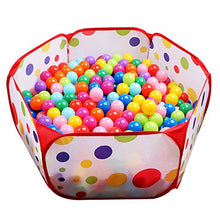 Load image into Gallery viewer, EocuSun Kids Ball Pit Tent-Toddler Ball Pit Playpen with Zippered Storage Bag for Indoor/Outdoor Fun Activities,Great Presents for Toddlers Girls or Boys ,Balls Not Included(Red)
