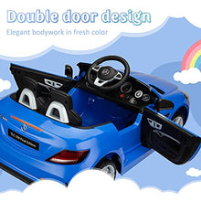 Load image into Gallery viewer, TOBBI 12V Kids Ride On Car, Mercedes Benz Licensed Kids Electric car w/ LED Lights, Forward/Reverse Function for Boys Girls (Blue)
