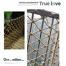 Load image into Gallery viewer, Outdoor Mesh Rope Climbing Netting Heavy Duty Garden , Plant Garden, Container Truck Semi-trailer Cargo Strong Woven Bangladesh Cotton Jute Customizable (Size: 6 Mm , 8 Cm Hole) Safety Net for Kids
