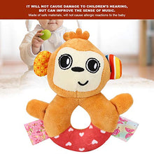 Load image into Gallery viewer, Hand Bell Plush Toy, Baby Rattles Cartoon Stuffed Animal Plush Hand Rattle Plush Appeasing Toys Gift for Newborn Baby(Monkey)
