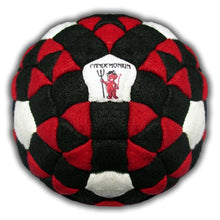 Load image into Gallery viewer, The Omen Footbag 152 Panels Hacky Sack Bag Sand &amp; Iron Weighted at 2.1 Onces
