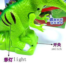 Load image into Gallery viewer, Hengyun Children Electric Tracks Climb Stair Dinosaur Toys Glowing with Sound Animals Model (Green)

