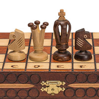 Chess Royal 30 European Wooden Handmade International Set, 11.81 x 1.97-Inch