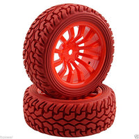RC 714-8019R Rally Tires & Wheel Rims Offset:6mm For HSP 1:10 On-Road Rally Car