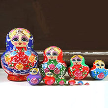 Load image into Gallery viewer, HSAN Russian Nesting Dolls 10 Piece Set Basswood Hand-Painted Matryoshka Doll Chinese Style Nesting Dolls Toy Decoration Gift (Color : A)
