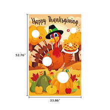 Load image into Gallery viewer, Thanksgiving Bean Bag Toss Games - Turkey Day Fall Party Outdoor Indoor Activity Supplies Decorations,with 3 bean bags
