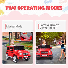 Load image into Gallery viewer, TOBBI 12V Kids Ride On Car,Licensed Mercedes Benz G500,Electric Vehicle car with Remote Control, Music, Horn &amp; LED Lights, Best Gift for Boys &amp; Girls, Red
