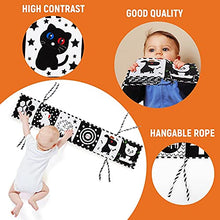 Load image into Gallery viewer, MOMOK Black and White High Contrast Sensory Baby Toys Baby Soft Book for Early Education, Infant Tummy Time Toys, Three-Dimensional Can Be Bitten and Tear Not Rotten Paper 0-3 Years Old Newborn Toys
