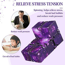 Load image into Gallery viewer, 6 Pieces Infinity Cube Fidget Toy Mini Infinity Cube for Stress and Anxiety Relief Cool Hand Mini Kill Time Toys Infinite Cube for People with ADD ADHD (Adorable Style)
