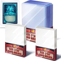 Hard Soft Card Sleeves Loaders for Trading Card, PVC Baseball Cards Holder Clear Protective Sleeves Holder for Standard Cards, Sports Card, Trading Card, Game Card 3 x 4 Inch (100 Pieces)