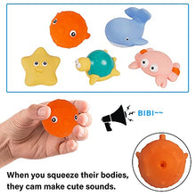 Load image into Gallery viewer, Dynaming 15 Pcs Baby Bath Toys, Toddlers Bathtub Water Pool Toy Floating Boats Stacking Cups Cute Animals for Bathroom 1 2 3 Years Kids Gifts
