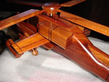 Load image into Gallery viewer, Ah-64 Apache Hand Craft Wooden Model Helicopter Require Couple Simple Assembly
