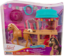 Load image into Gallery viewer, Mattel Spirit Untamed Miradero Riding Gear Cart with Rolling Wheels, Canopy, 5-in Pony &amp; Related Accessories, Great Gift for Ages 3 &amp; Up
