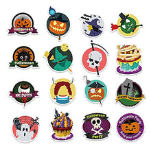 Load image into Gallery viewer, Halloween Stickers, 100pcs Fun Decals Pumpkins Spiders Ghost Haunted House Bats, Happy Halloween Stickera for Water Bottle Elephone Laptop Bicycle Cup (100pcs)
