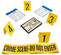 Kobe1 Crime Scene Tape Do Not Enter (20Feet),Evidence Bags (x2),Photo Evidence Frames(1 to 4),(10.5cm x 15cm Cards)