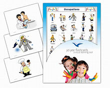 Load image into Gallery viewer, Yo-Yee Flash Cards - Occupations and Jobs Picture Cards - English Vocabulary Picture Cards - Including Teaching Activities and Game Ideas
