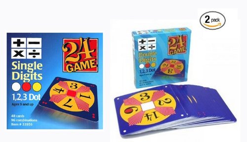 24 Game Two Pack: Includes 48 Single Digit Cards and 48 Double Digit Cards and Exclusive Tips Sheet!