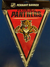 Load image into Gallery viewer, &quot;Florida Panthers NHL Collection&quot; Pennant Banner, Party Decoration
