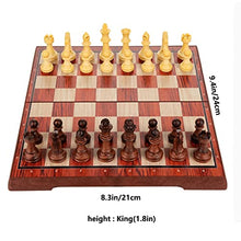 Load image into Gallery viewer, Chess Sets Hips Plastic Magnetic Board Game with Storage Folding Portable Travel Chess- for Beginner&amp;Kids and Adults (Size : Large)
