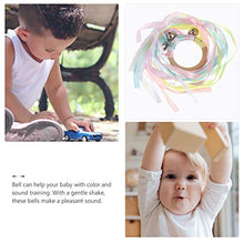 Load image into Gallery viewer, TOYANDONA 2pcs Rainbow Hand Kite Dancing Ribbon Streamer Wand with Jingle Bells Montessori Sensory Rainbow Ribbon Baby Rattle Toys for Children Play in Party Holiday Celebration
