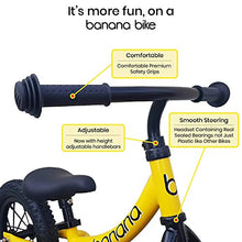 Load image into Gallery viewer, Banana GT Balance Bike Yellow - Lightweight Toddler Balance Bikes for 2, 3, 4, and 5 Year Old Kids - Push Bikes for Children with No Pedals - Aluminium with Air Tires and Adjustable Seats Variations
