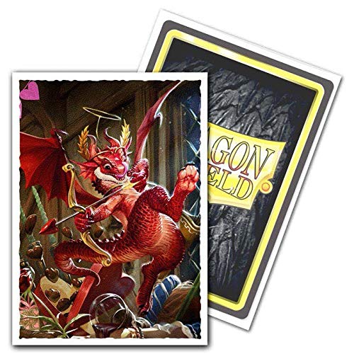 Arcane Tinmen ATM12047 DP-Dragon Shield Art-Matte Valentine Dragon Card - 100 Piece
