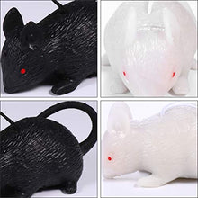 Load image into Gallery viewer, PRETYZOOM 3pcs Halloween Fake Rat Plastic Rat Toy Halloween Decoration Entertainment Simulation Mouse Terrible Prank Party Props Cats and Dogs Toys Random Color

