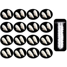 Load image into Gallery viewer, 16 Pairs Vampire Teeth Fangs Dentures Halloween Cosplay Props Fake Teeth with Teeth Pellets Adhesive for Halloween Costume Party Favors (13 mm, 15 mm, 17 mm)
