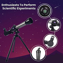 Load image into Gallery viewer, Kids Astronomy Telescope With Tripod  20X 30X 40X Magnification Portable Travel Telescope | Lightweight,Easy-to-carry,A Great Beginners Kit For Astronomy Enthusiasts to Perform Scientific Experiments
