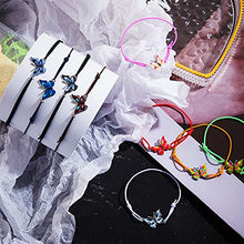 Load image into Gallery viewer, 24 Pcs Butterfly Bracelets Party Favors Friendship Bracelets Colorful Adjustable Woven Bracelets for Women Girl Kids Butterfly Birthday Party Favors Supplies
