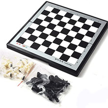 Load image into Gallery viewer, Chess Set Magnetic Foldable with Storage Travel Chess- Board Game- Parent-Child Interaction Beginners Kids Adults (Size : 11.8&quot;)
